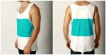 Wholesale customized printed cotton tank tops for men gym tank top