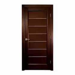 Fireproof MDF Wooden Door HDF ABS PVC WPC Mahogany Wood Entry Door