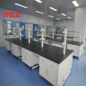 China Floor Mounted Chemistry Lab Workbench Anti static Safety Lab Workstation wholesale
