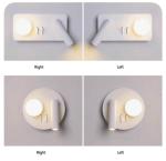 Bedside reading wall lamp acrylic ball Nordic bedroom bed board light living