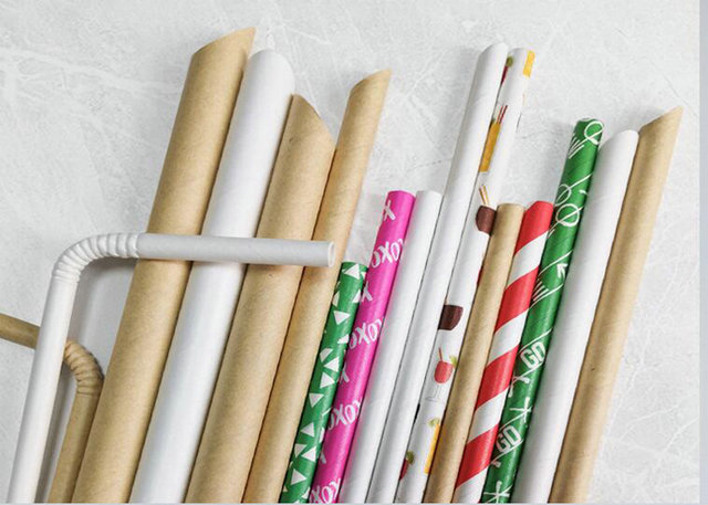 FDA Certified 60g 15mm Brown Straw Paper Rolls Grade AA As Drinking Material