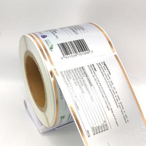 China Glassine Cosmetic Product Labels CMYK Printable Shiny Sticker Paper wholesale