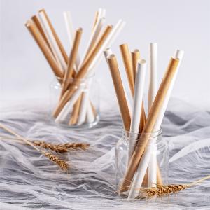 China OEM 6mm 197mm Paper Drinking Straws Bulk For Milkshake wholesale