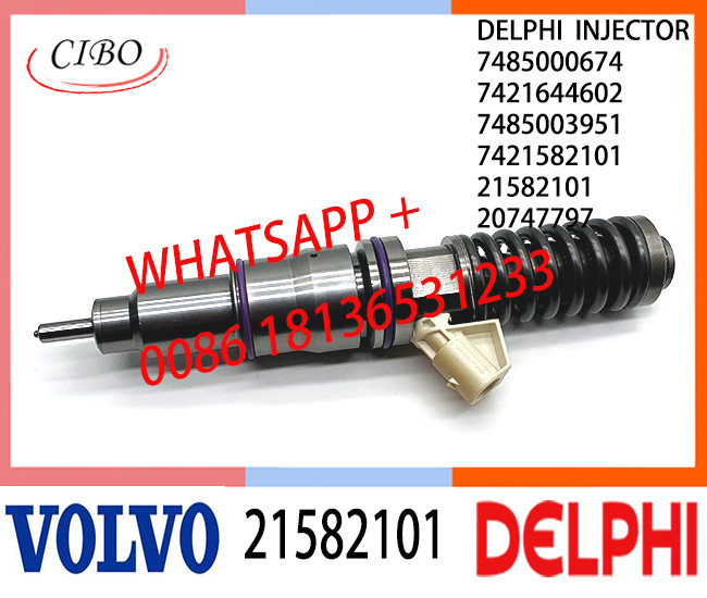 Fuel Diesel Injector 21582101 BEBE4D12301 BEBE4D12201 BEBE4D37001 BEBE4D42001 E3.18 for VOL (REN-AULTT) MD11 3530 & 35