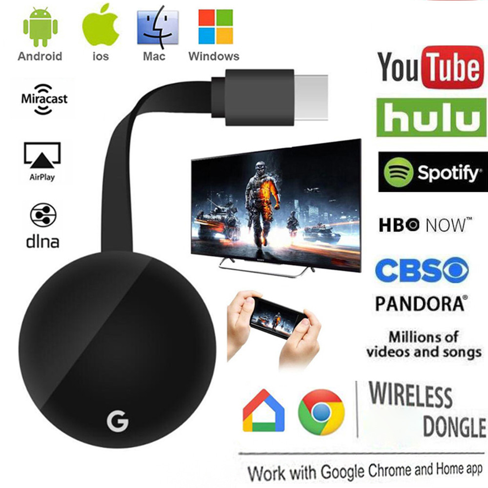 60fps IOS8 WIFI Display Dongle 128M Miracast Anycast Chromecast