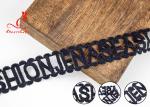 Fashion Schiffli Guipure Polyester Lace Trims Reach L4 High Color Fastness 3.5CM