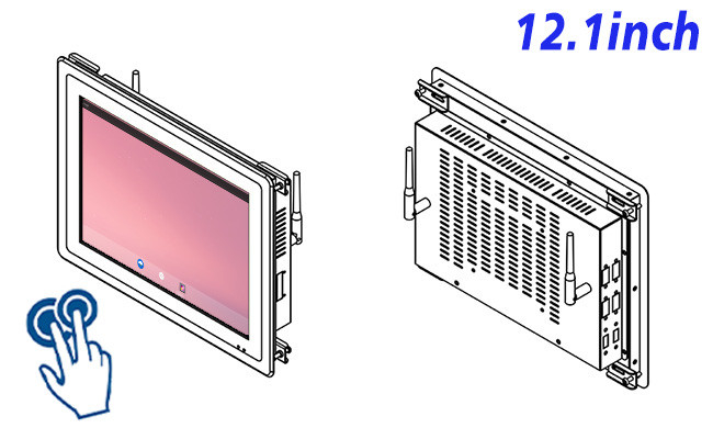 12.1-Inch Compact Android Touch Screen for Medical Interfaces and Control Systems