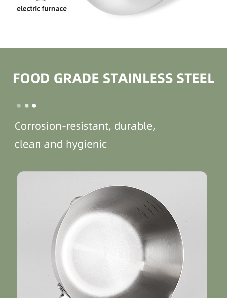 Household Cooking Japanese Sauce Pan Non Stick Stainless Steel Milk Pot