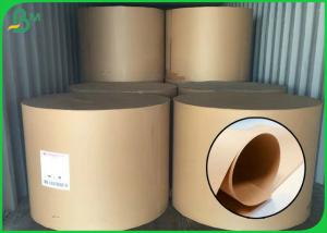 China 80g FDA Certified Brown Kraft Paper Roll For Making Paper Bags wholesale