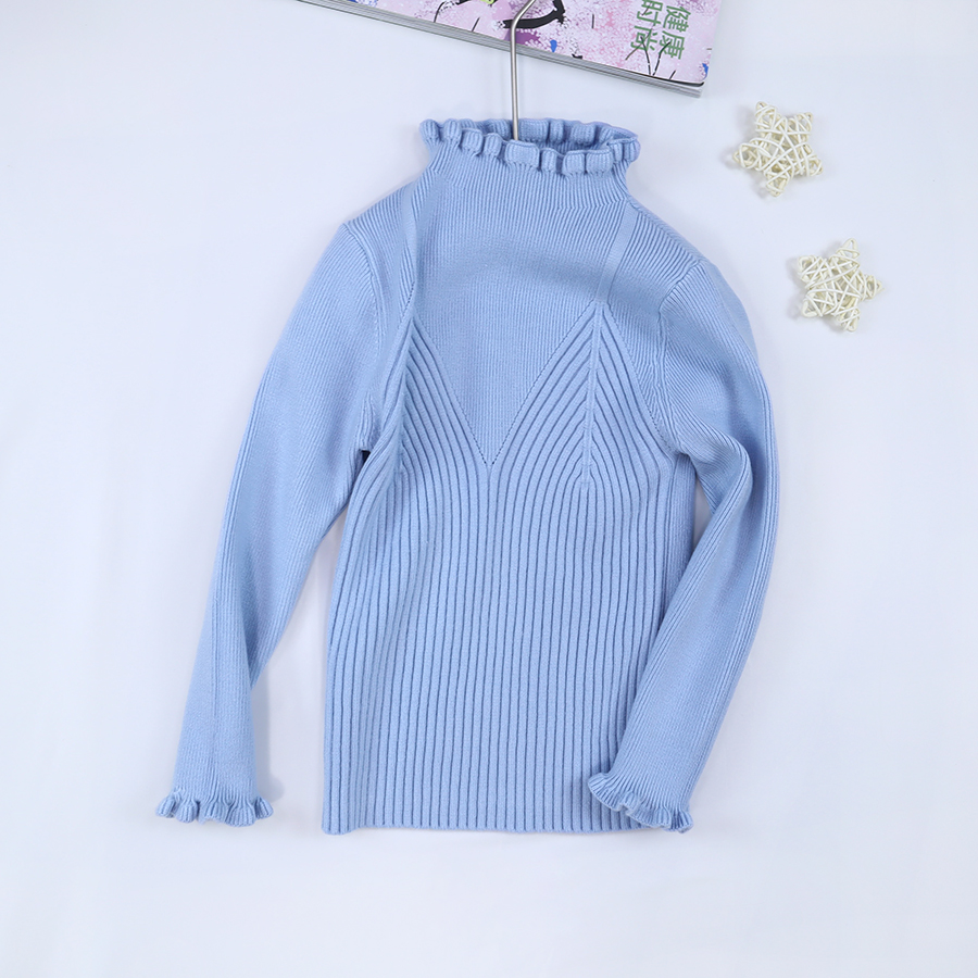 Custom Winter Baby Kids Rib Knitted Sweaters Baby Girl Boy Pullover Children Jumper Warm Slim Fit Rib Knitted Baby Sweater
