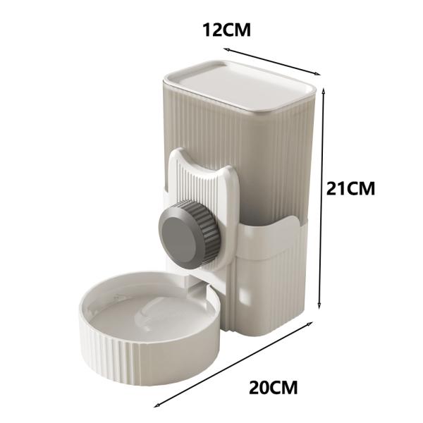 Cage Hanging Pet Feeder Plastic Hanging Water Dispenser Double Bowl For Cat And Dog