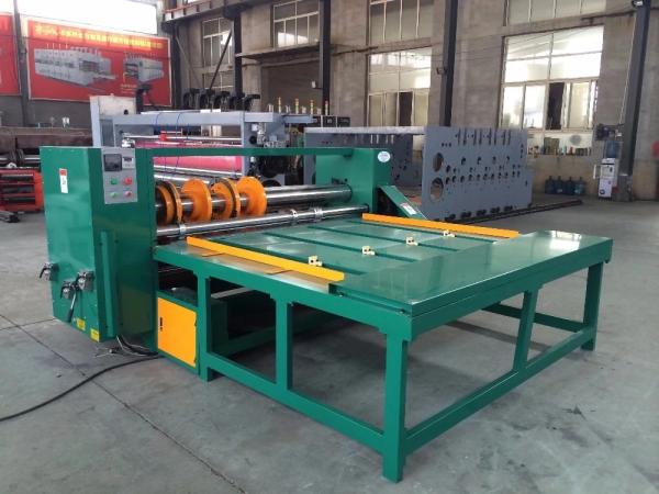 Rotary Die Cutting Machine For Corrugated , 6500kg Semi Auto Carton Production