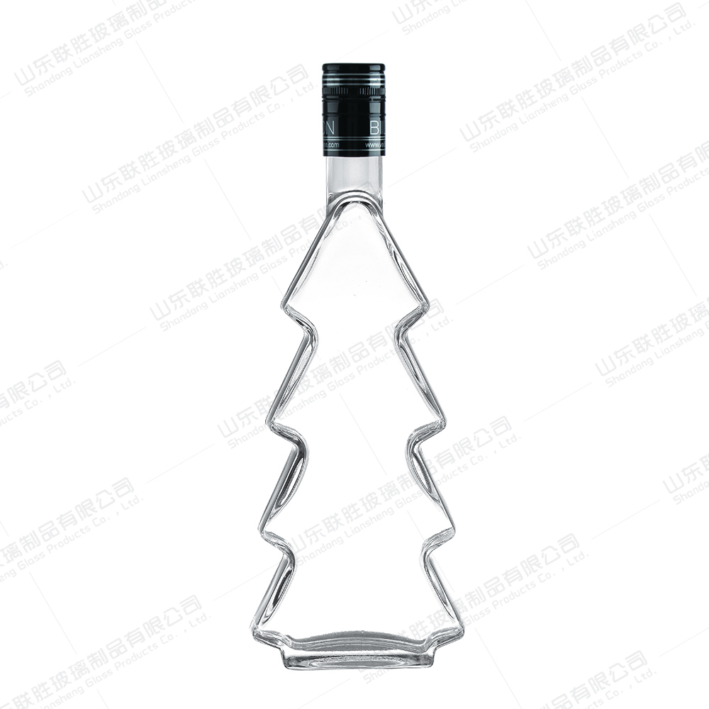 Custom Size Accepted Clear Triangle Shape Glass Crystal Whisky Bottle Packaging for Brandy