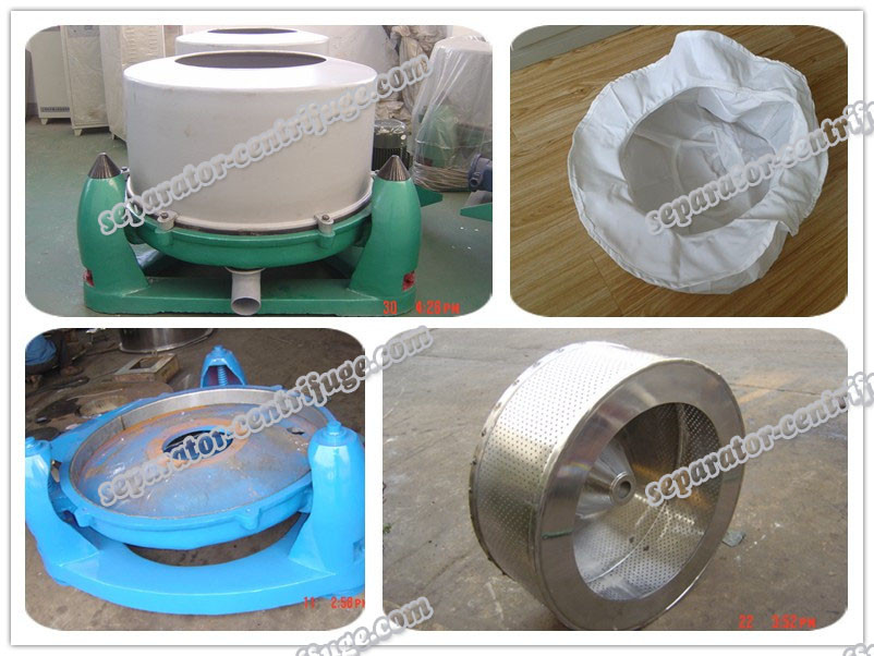 Three Footed Manual Top Discharge Basket Centrifuge Batch Operate Food Centrifuge Machine