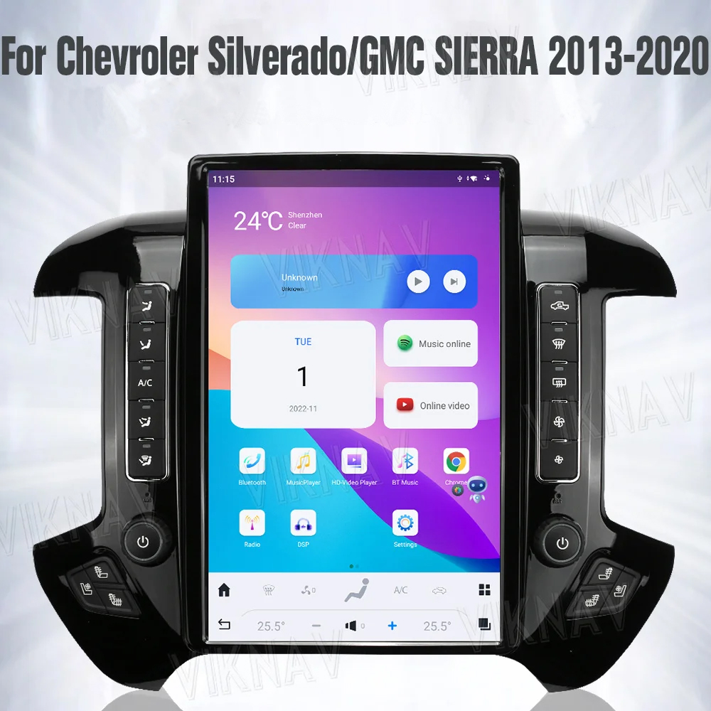 Viknav Car Radio Car Radio For Chevroler Silverado / GMC SIERRA (2013-2020)14.4 inch Android Upgrade Auto audio Wireless