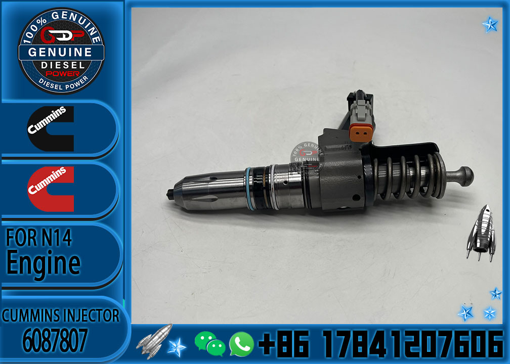 Construction Machinery Parts Fuel Injector For N14 Diesel 3409975 4307795 3411760 6087807 For CUMMINS Diesel Engine