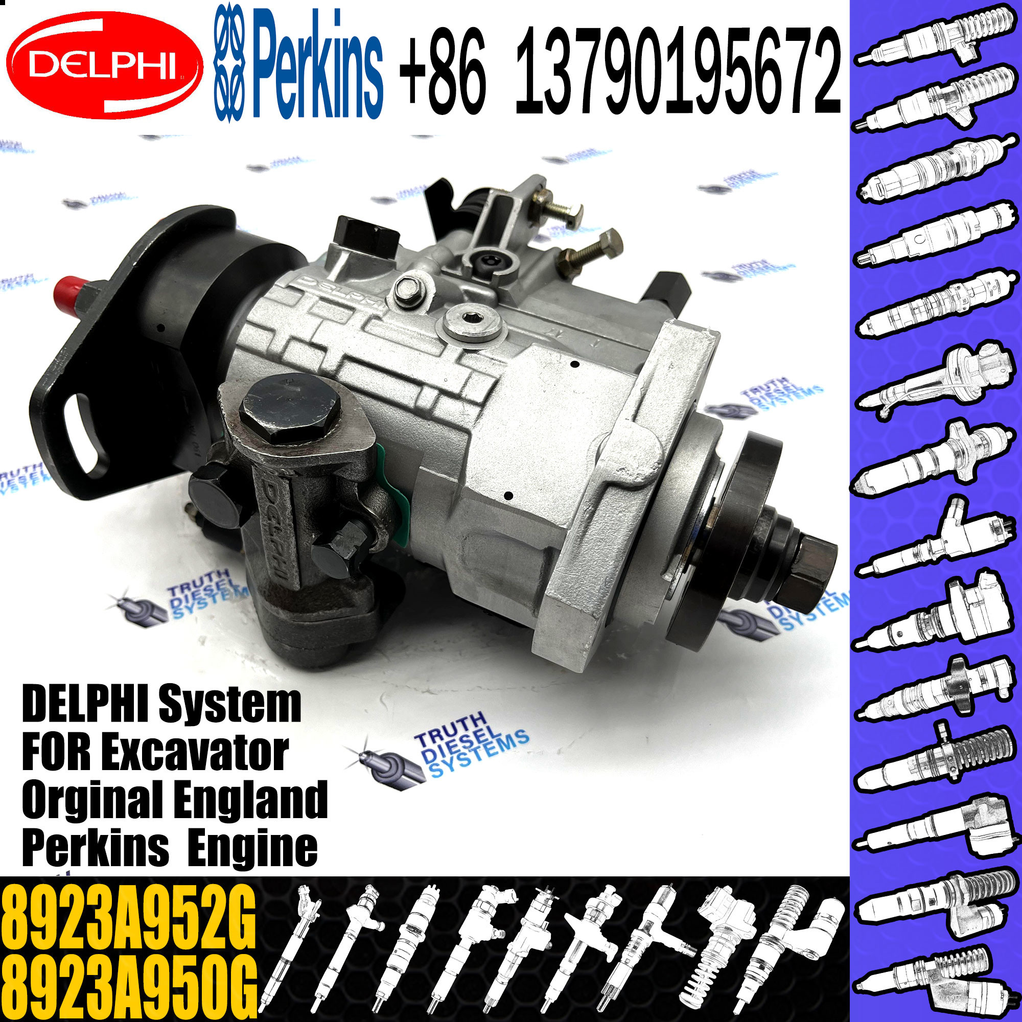 DP200 Diesel Engine Fuel Pump 8923A950G 8923A952G For DARWIN 4T
