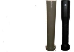 China Elongated Long Refractory Nozzle Ladle Shroud Al2O3 Pipe Shape wholesale