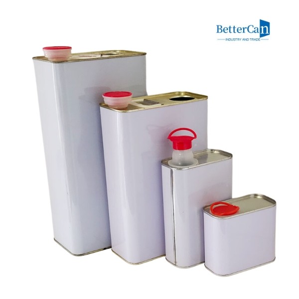 Square Tinplate Tin Can 20L Tin Oil Container With Pressure Cap