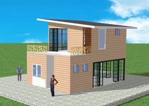 China Prefab Lightweight Steel Structure Q235 Light Steel Villa Duplex Apartment wholesale