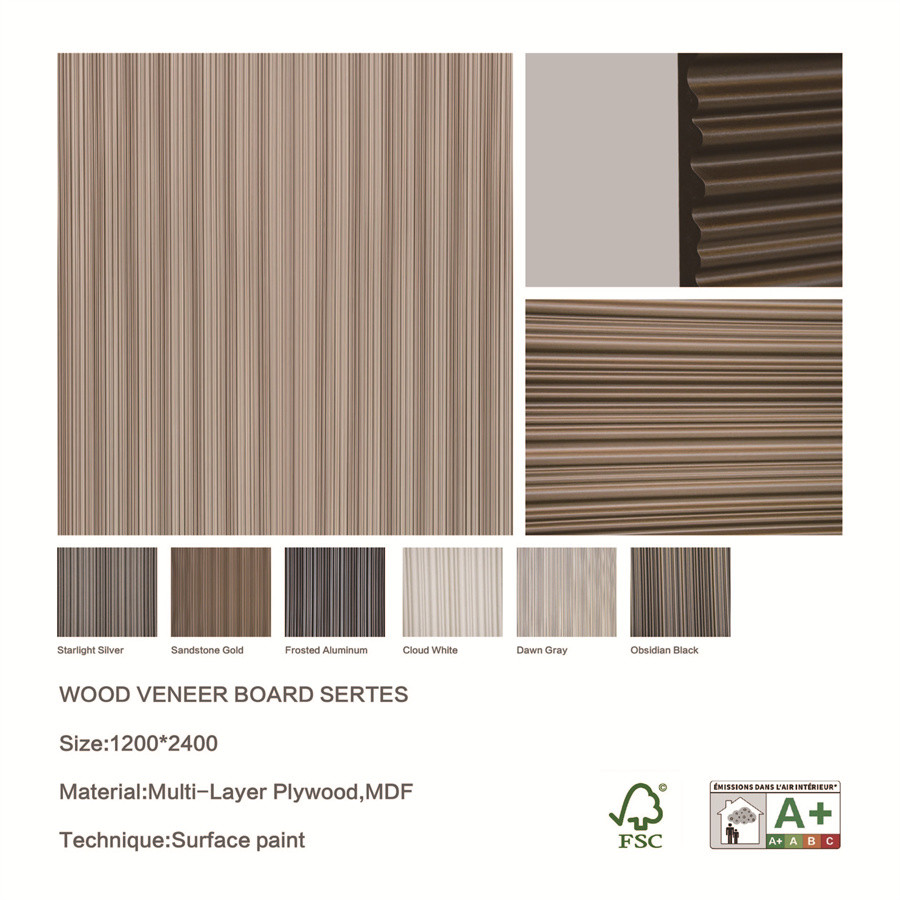 MDF Art 3D Decorative Wall Panel 12mm 15mm For Commercial And Home Space