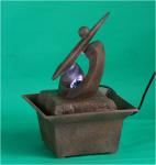 Faux Marble Interior Table Top Water Fountains Handcrafted Made