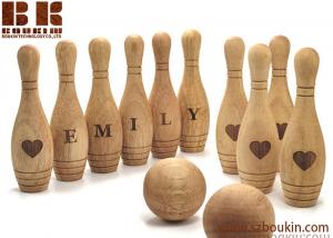 China Wooden Toy 10 Pin Bowling Game Set Bowling Game Wooden toys Gift for Baby Christmas on sale