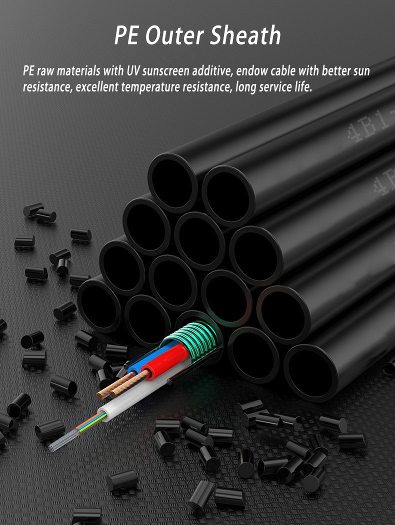 G652D Single Multi Mode With FRP Central Strength Member Optoelectronic Composite Fiber Cable