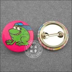 China tin badges package paper / safety pin badge MK10 wholesale