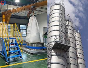 China Powder Dilute Phase Pneumatic Conveying Systems Bulk Bag Loading Systems wholesale