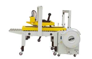 China 15cartons min Automatic Case Sealing Machine Carton Box Strapping Machine wholesale