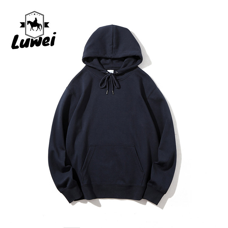 Embroidered Blank Felpa 80% Cotton 280g Sweatshirts Fitted Heavy Men Pullover Jumper Hoodies Cotton