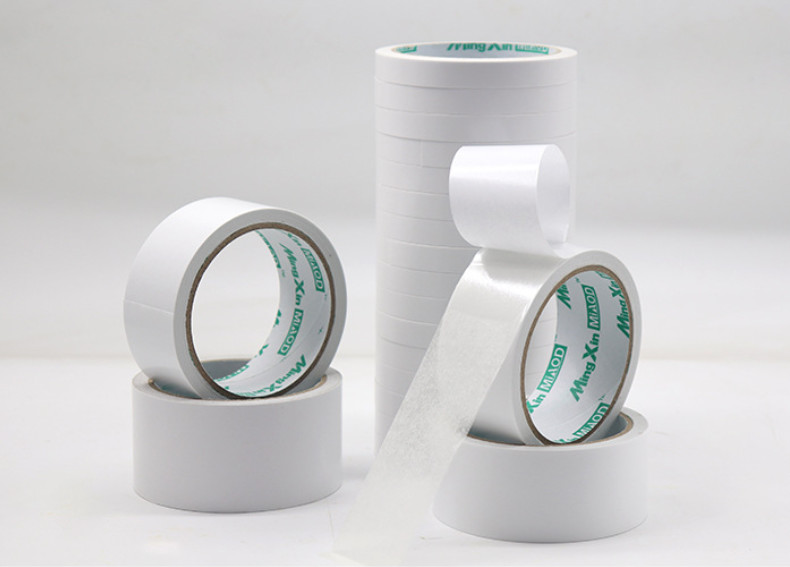 12mm White Double Sided Tissue Paper Packing Adhesive Tape Heat Resistant Oem