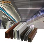 Interior Metal Dropped In Linear Metal Ceiling , Suspending Aluminium Profile