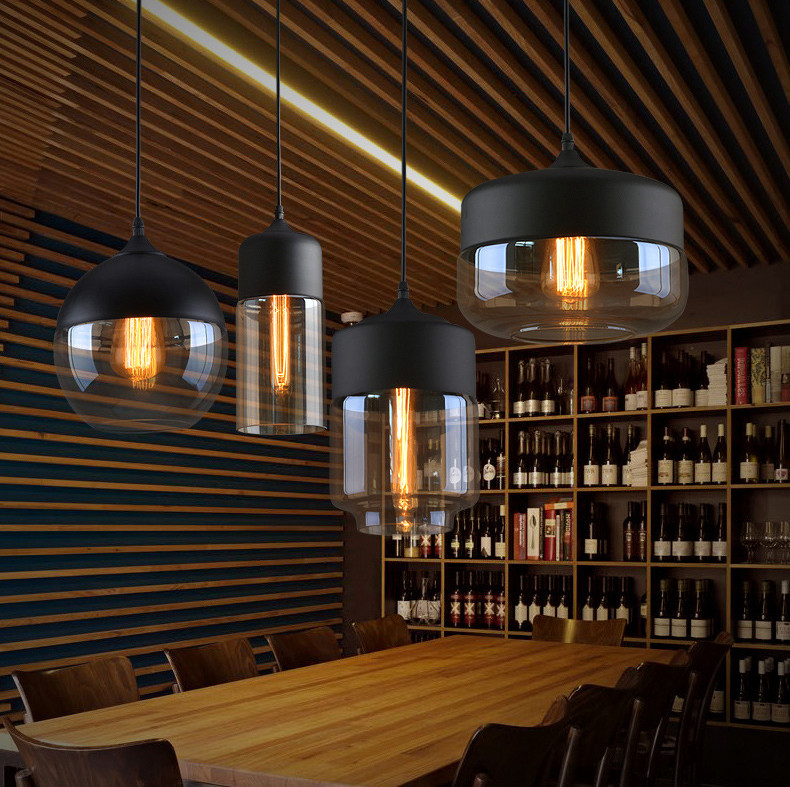 Geometric Drop glass pendant light Fixtures for Indoor home Lighting Fixtures (WH-GP-16)