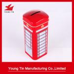 Metal Tinplate Material Square Tin Money Box Recyclable LFGB Certification