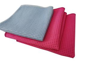 China Wiping Waffle Microfiber Car Care For Stainless Steel Appliances Car Drying Towel wholesale