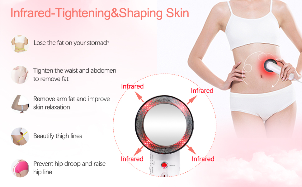 Skin Care 3 In 1 Ultrasonic Body Slim Machine Cellulite Remover