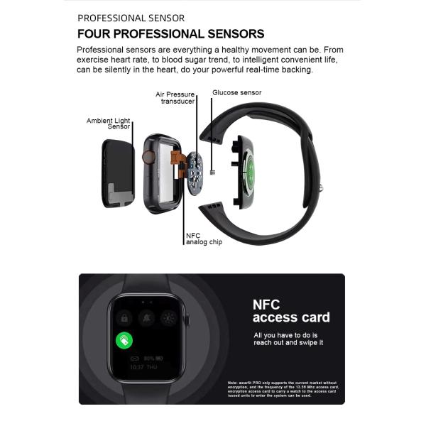 DT200 Pro Sport Touchscreen Smartwatch Blood Pressure Heart Rate Wrist Smartwatch For Women