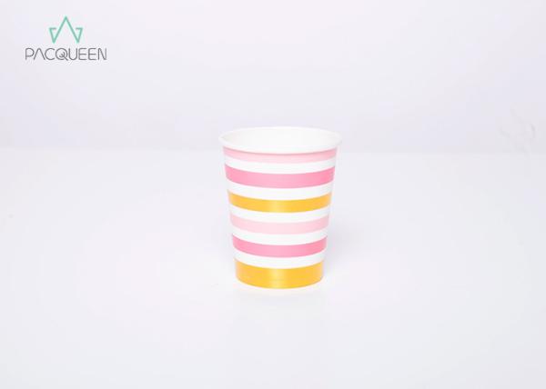 Party / Wedding Decorative Paper Cups , Paper Takeaway Cups Metallic Gold
