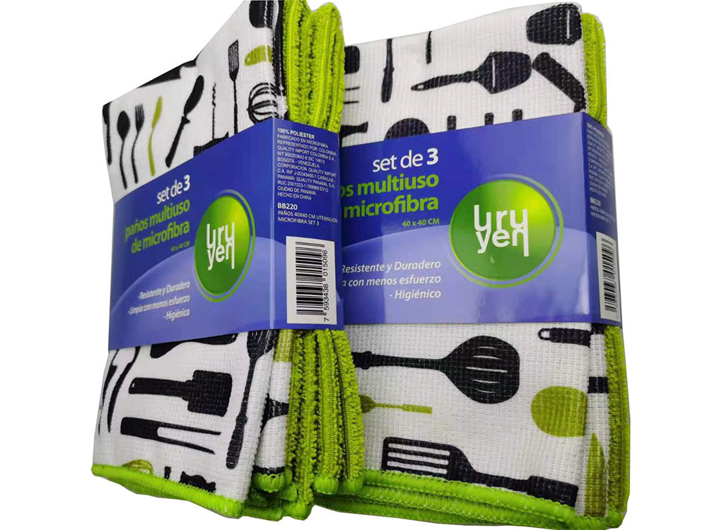 24X16inch Microfiber Kitchen Towel Sets All Ployester Dish Cloths