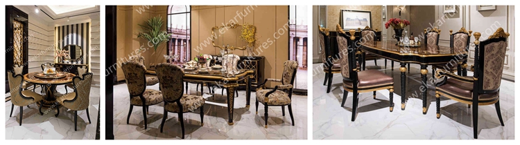 Alibaba wholesale Chinese Antique Luxury Round Wooden Dining Table TN-005