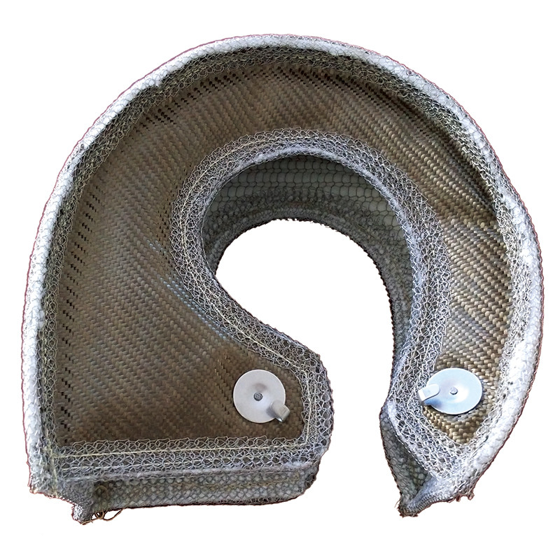 Silica / Basalt Fabric Titanium Lava Turbocharger Heat Shield Cover Fire Shield Turbo Blanket