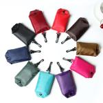 Customized Fold Away Grocery Bag Polyester Strawberry Folding Bag Environmental