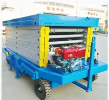300kg 12m Mobile sky scissor lift Platform hydraulic lift scaffolding with CE