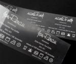 Heat Transfer Clear TPU Garment Washing Care Labels