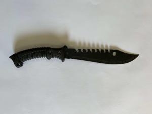 China ODM 16in Rubber Handle Fixed Blade Hunting Knife 3mm Blade wholesale