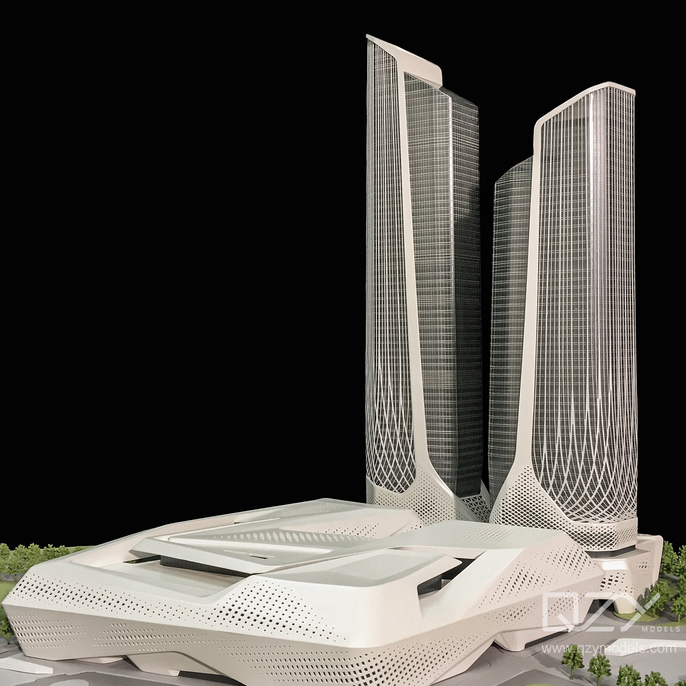 ZHA - 1/500 Nanjing Youth Olympic Center Model