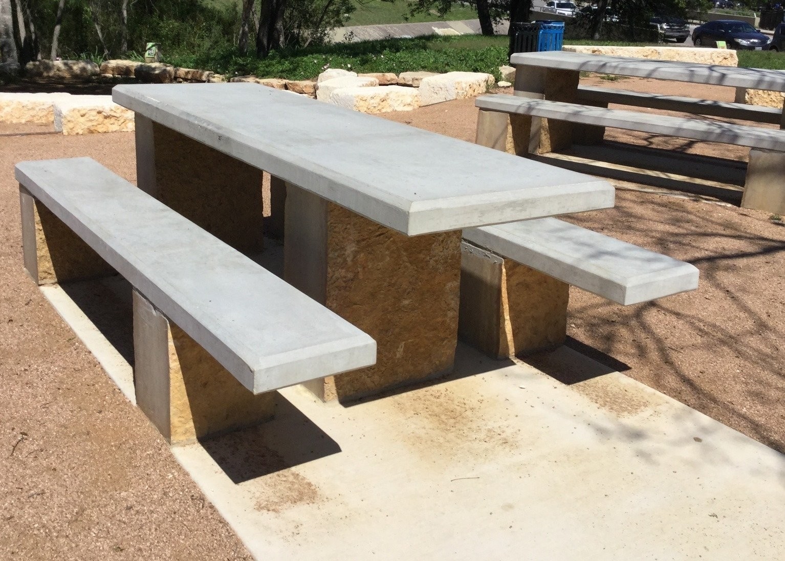 Lightweight Outdoor Concrete Furniture Concrete Side Table Bench Manufacturer