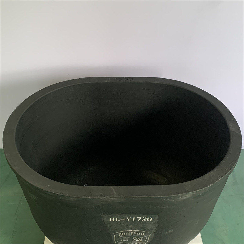 Ceramic Crucible Chemical Resistance Oval Type Crucible Isostatic Pressing Silicon Carbide Crucible